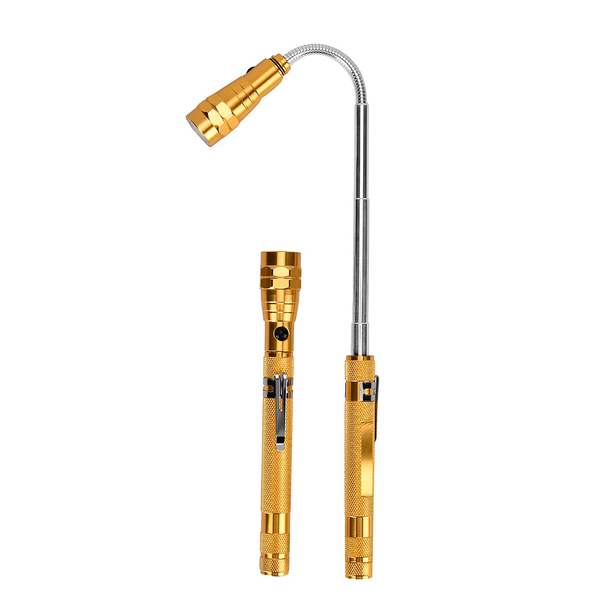 Set of 2 LED Flexible Magnetic Flashlight - Champagne 7677001 19
