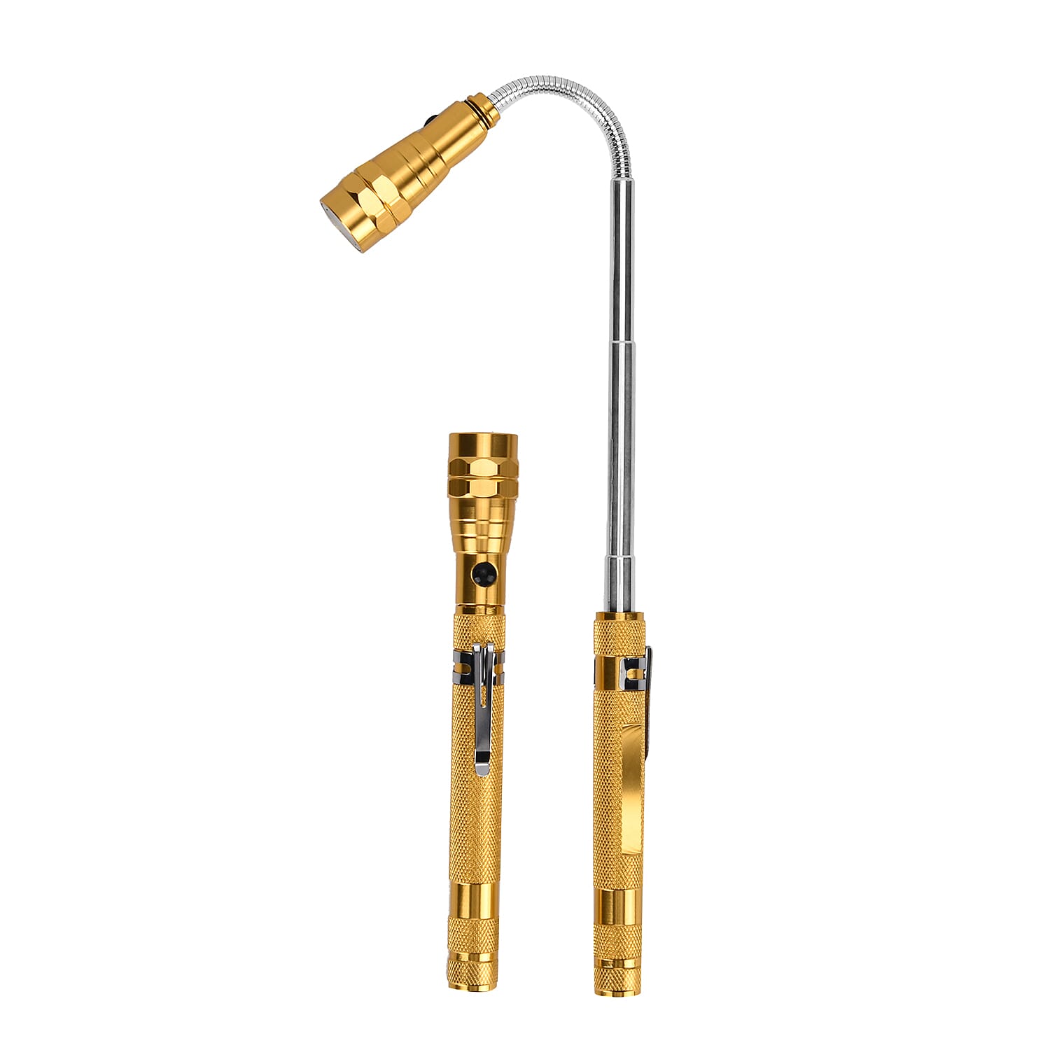 Set of 2 LED Flexible Magnetic Flashlight - Champagne 7677001 19