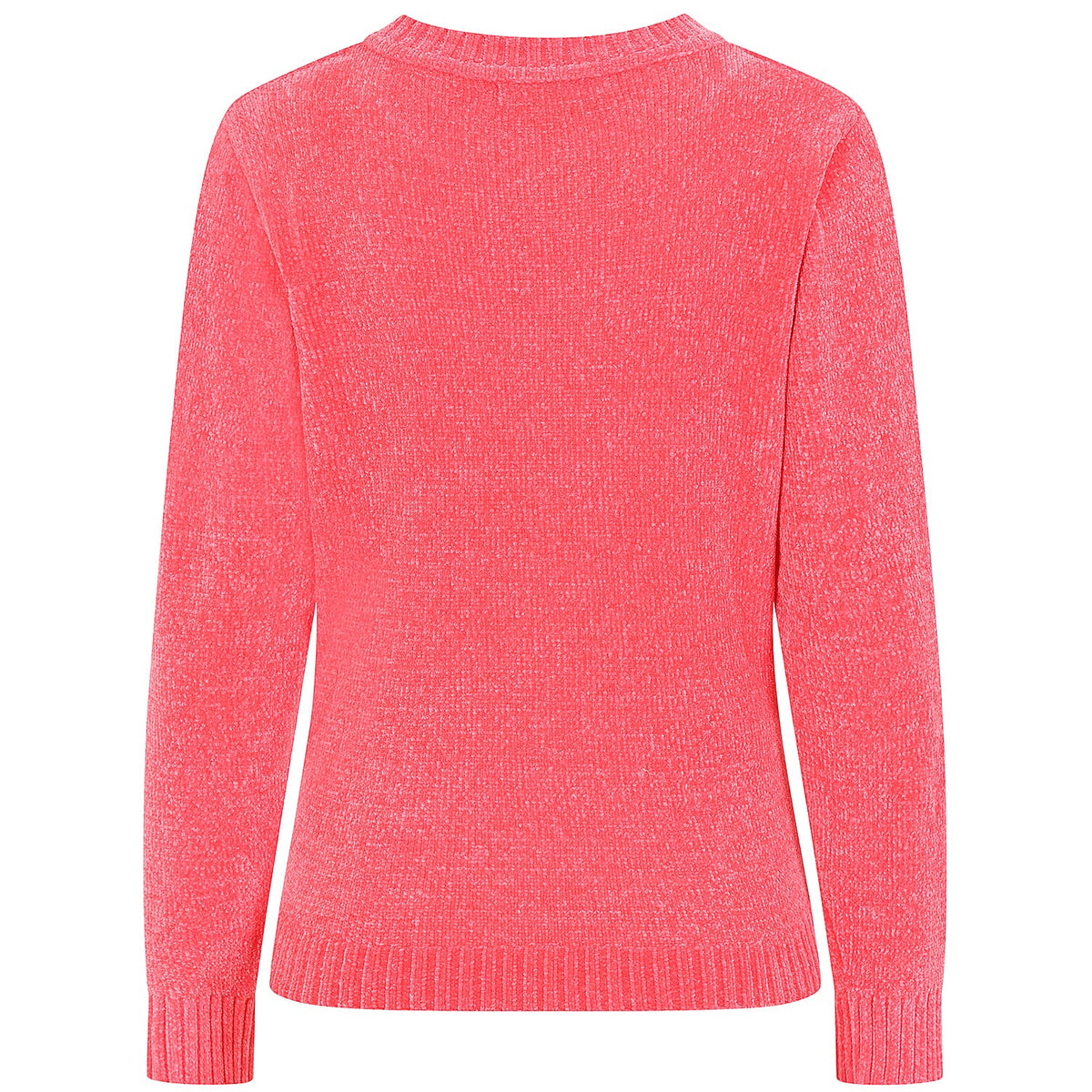 Emreco Plain Round Neck Chenille Jumper (Size XL) - Coral V32519045 1