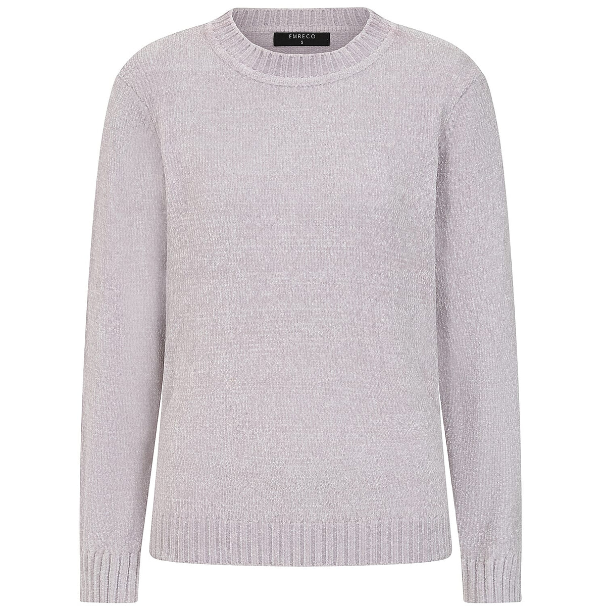 Emreco Plain Round Neck Chenille Jumper (Size XL) - Grey V32576815 1