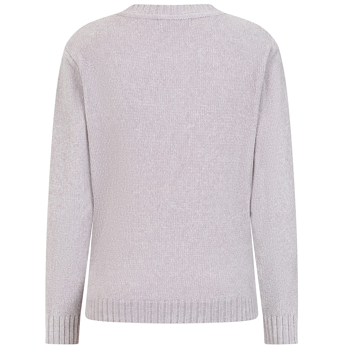Emreco Plain Round Neck Chenille Jumper (Size XL) - Grey V32576815 2