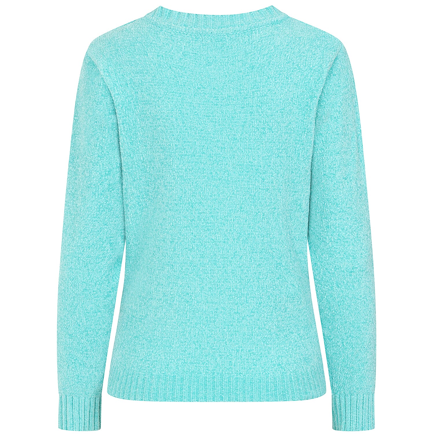 Emreco Plain Round Neck Chenille Jumper (Size XL) - Turquoise 8107378 2