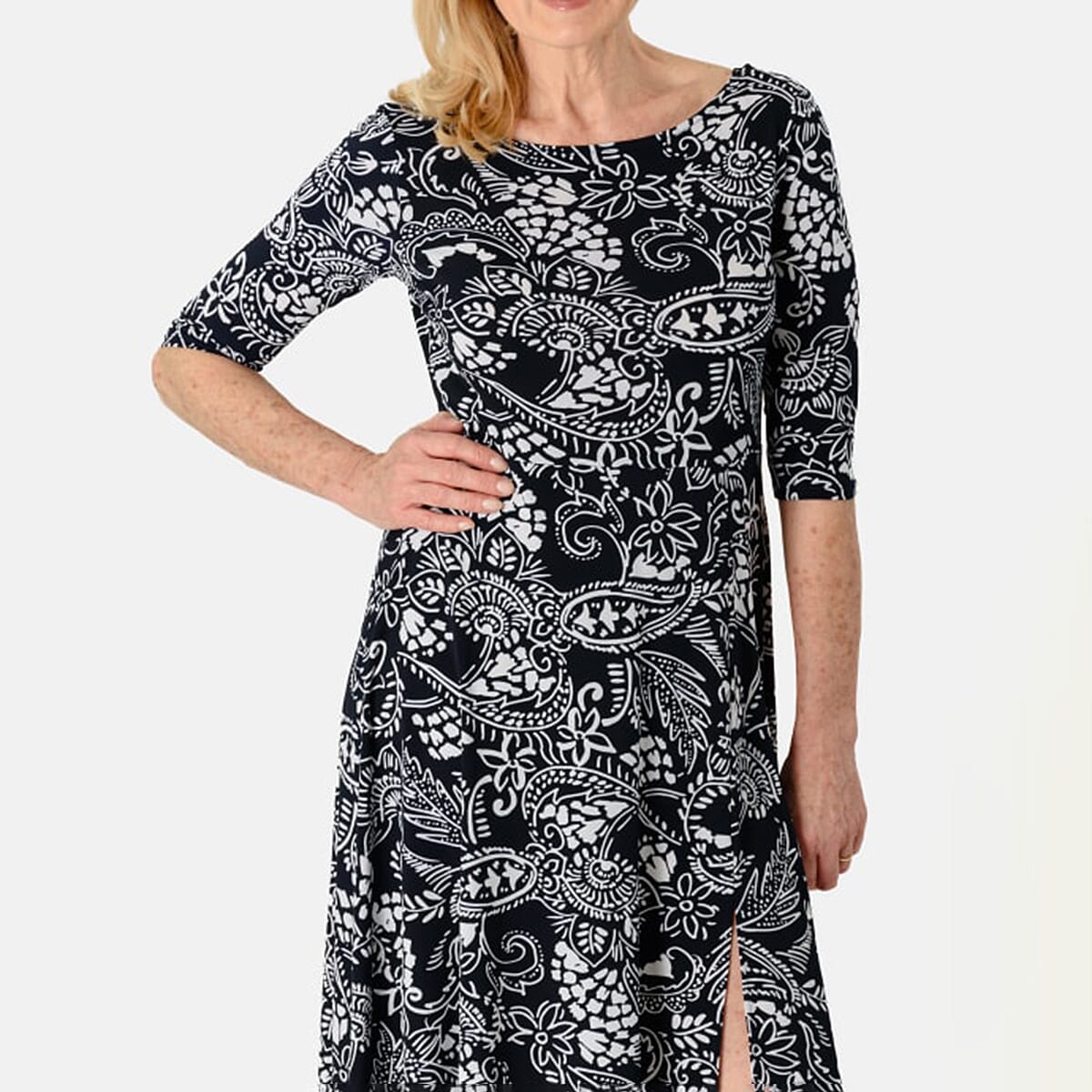 Floral Print Women's Midi Dress 8064779 0