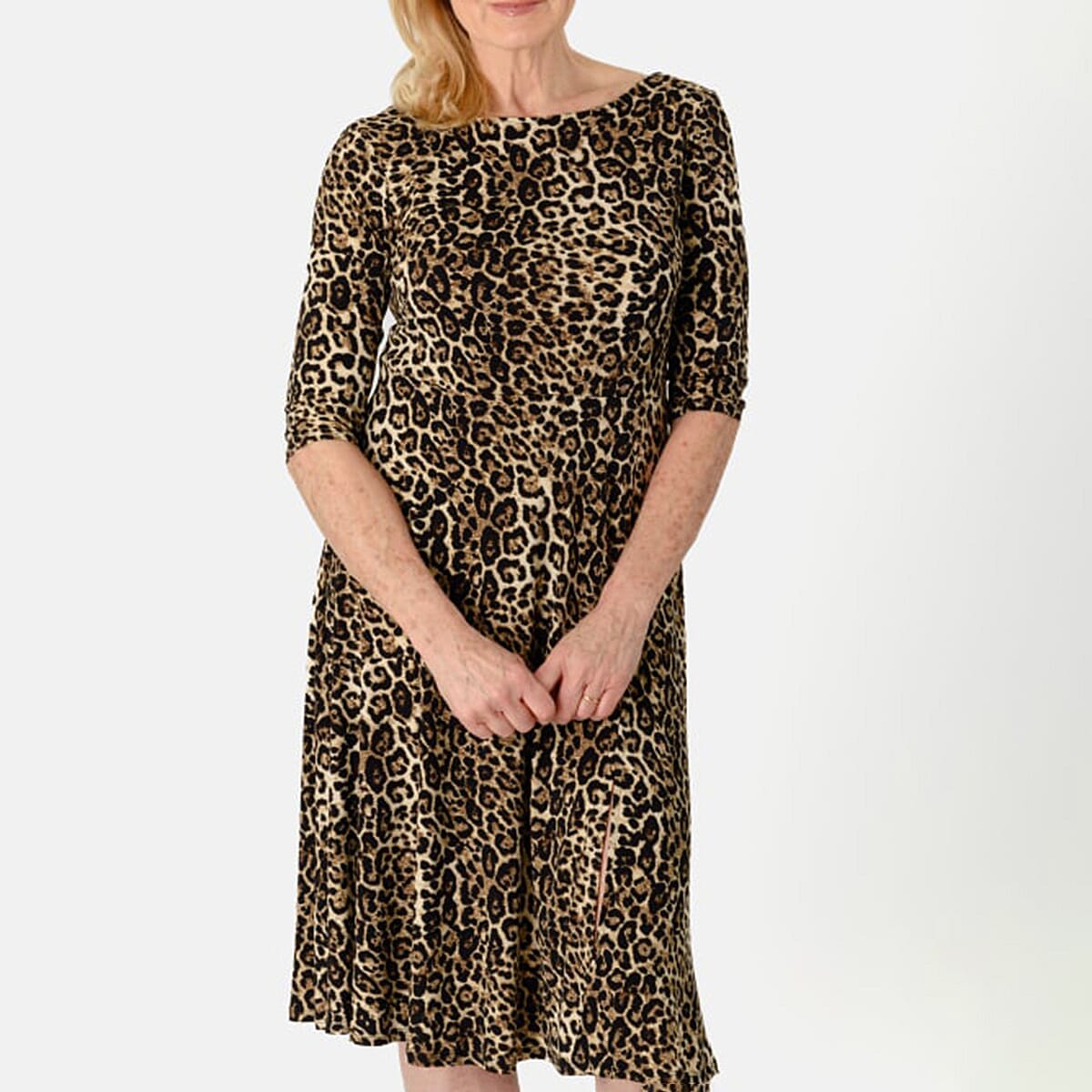 Leopard Print Women's Midi Dress V32699719 0