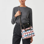 Radley London Finsbury Park Patchwork Medium Ziptop Grab Bag with Shoulder Strap - White