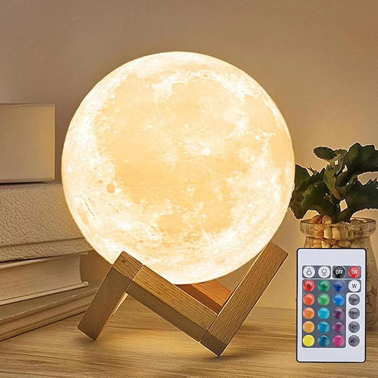 Colour Changing Moon Lamp - White 8060862 0