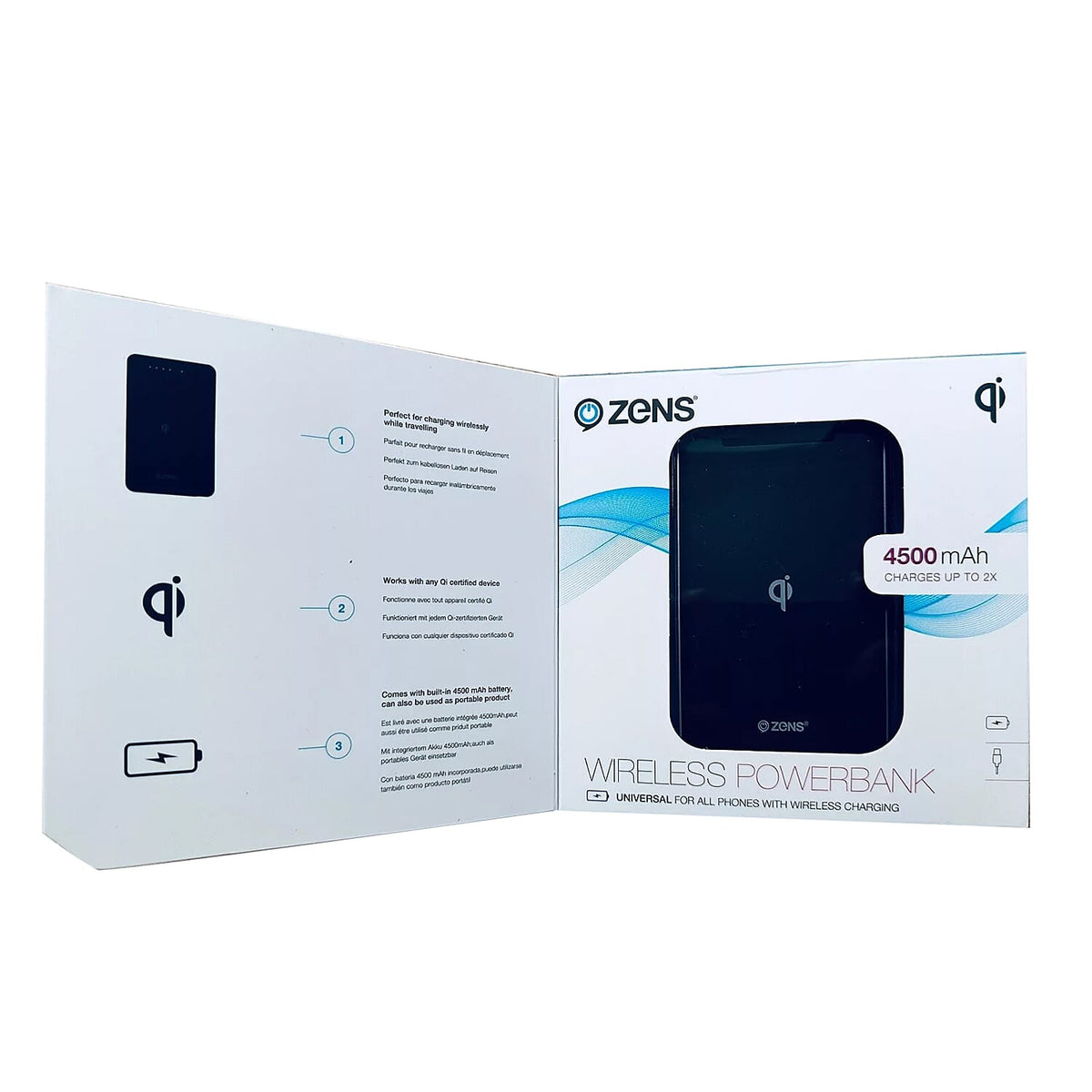 One Time Close Out Deal - Zens Wireless Powerbank (4500mAh) 8087933 4