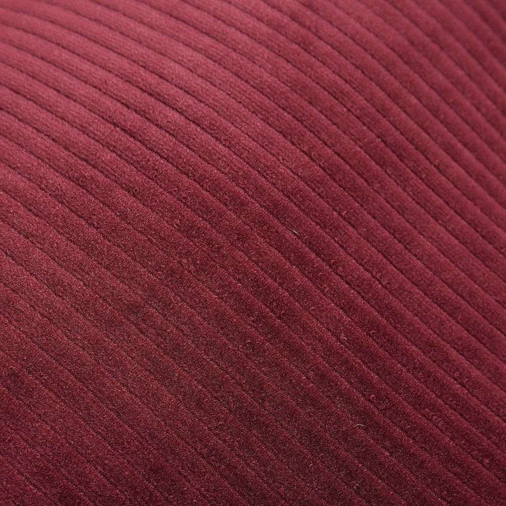 Back Support - Woven Sting Ray Shaped Cushion (Size 40x48 Cm) - Grey - Wine Red