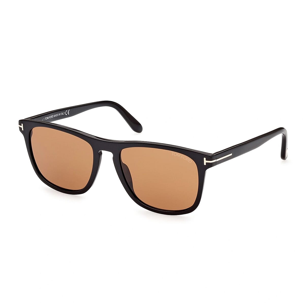 One Time Designer Closeout - Tom Ford Unisex Wayfarer Sunglasses - Black 7801189 0