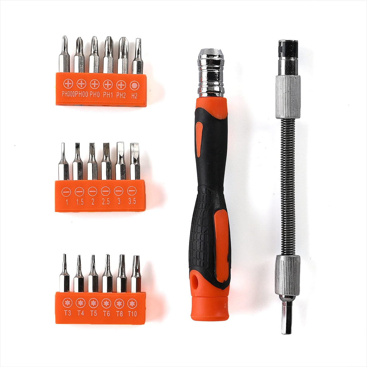 18-Piece Flexible Screwdriver and Bit Set 7859632 2
