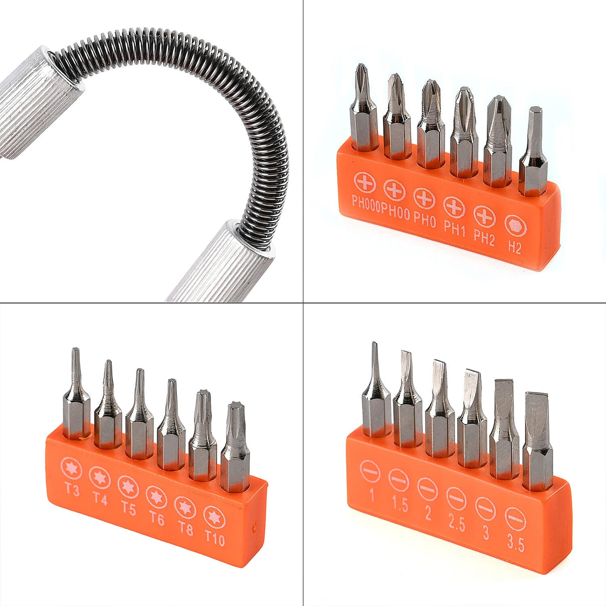 18-Piece Flexible Screwdriver and Bit Set 7859632 7