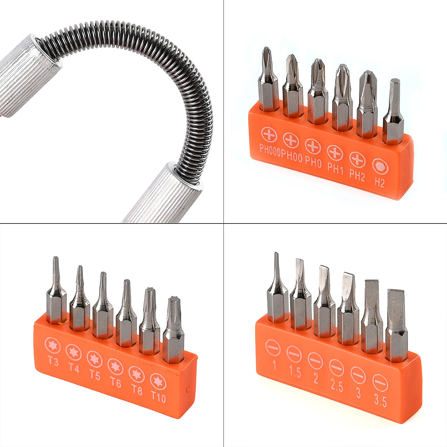18-Piece Flexible Screwdriver and Bit Set 7859632 7