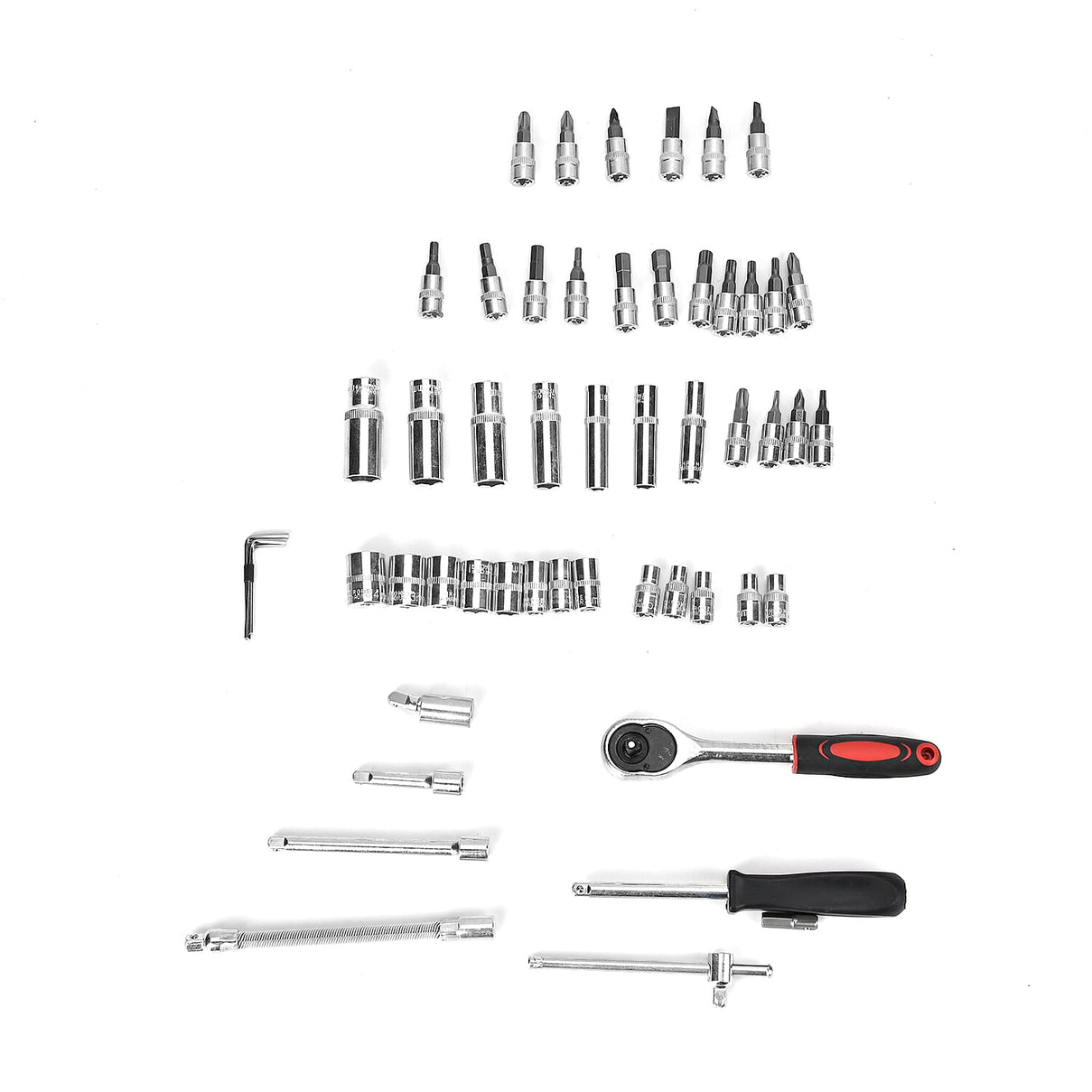53 Piece Impact Socket Pro Tool Set- Black &amp; Orange 7755470 3