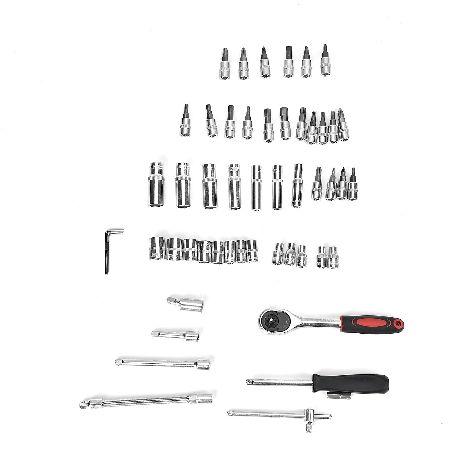 53 Piece Impact Socket Pro Tool Set- Black &amp; Orange 7755470 3