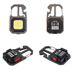 COB rechargeable keychain light - Black