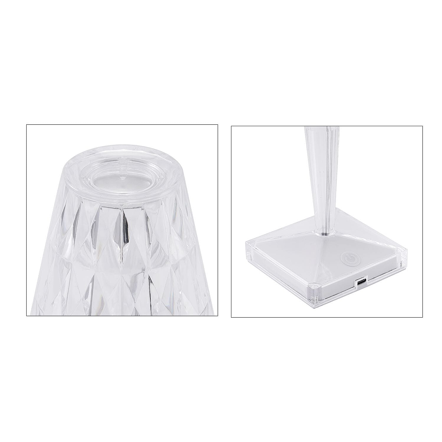 MUST HAVE- Crystal Effect Touch Lamps (W 12cm H 26cm) 7153178 7