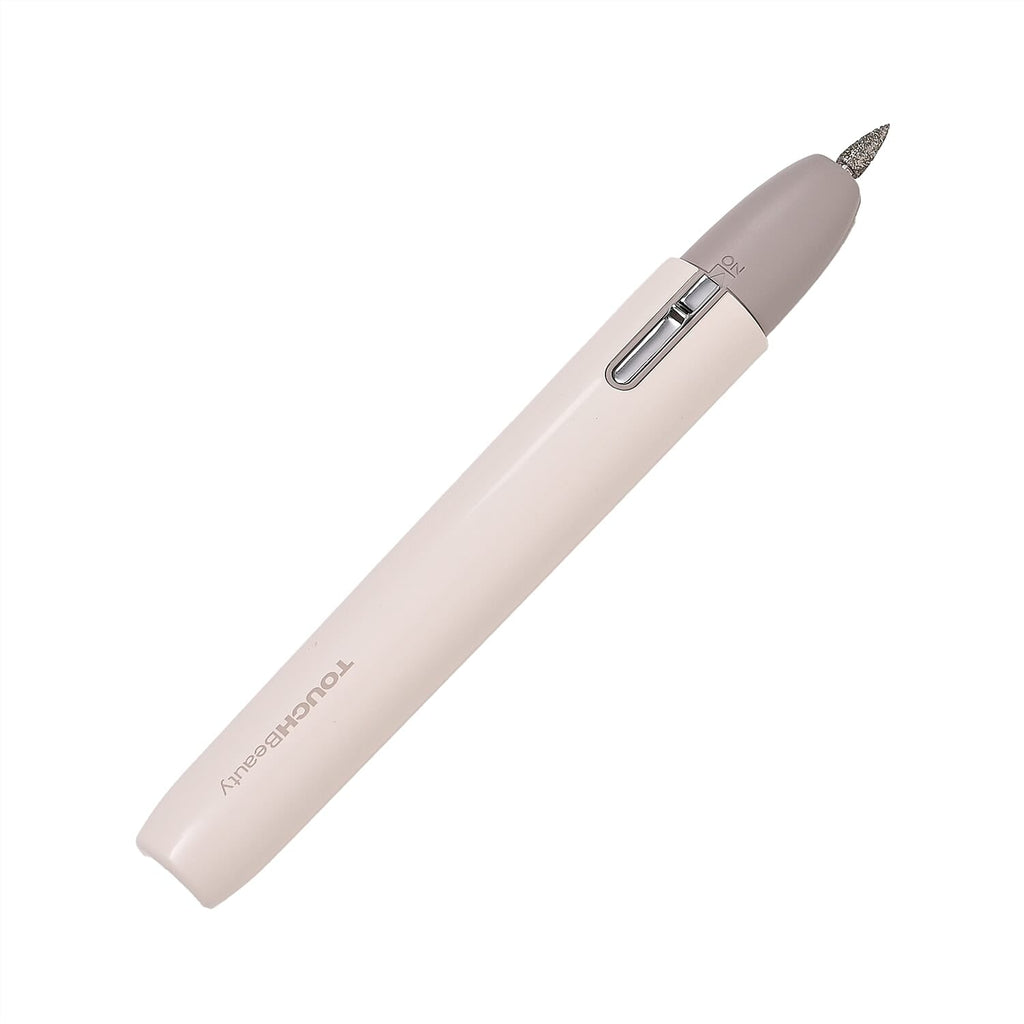Touch Beauty Manicure-Pedicure Nail Set With Flat Cone Head, White Filing Head & Emery Grinding Head