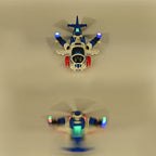 Electronic Light Music Fighter Plane - Blue