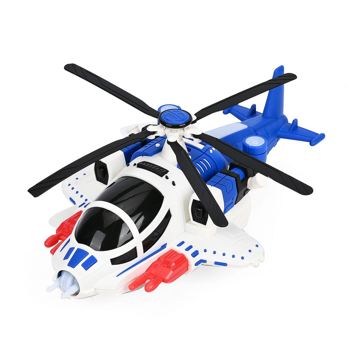 Electronic Light Music Fighter Plane - Blue 7843614 9