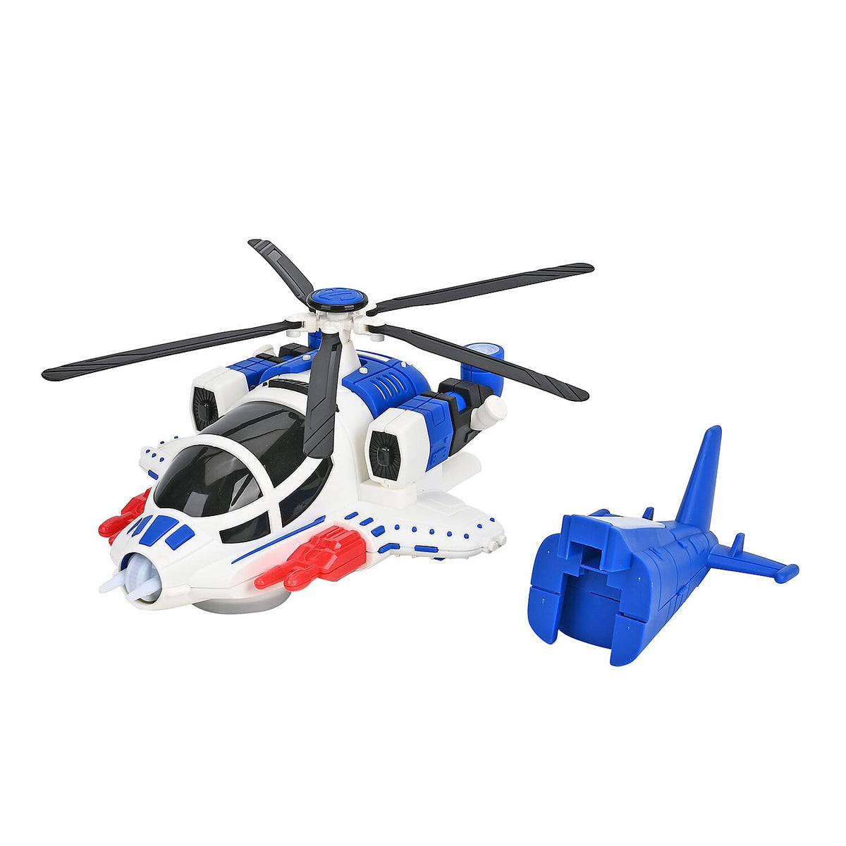 Electronic Light Music Fighter Plane - Blue 7843614 13