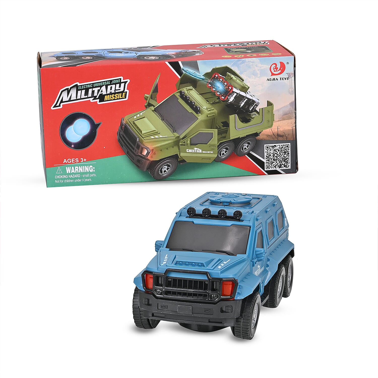 Electronic Light Music Army Truck - Blue 7843676 19