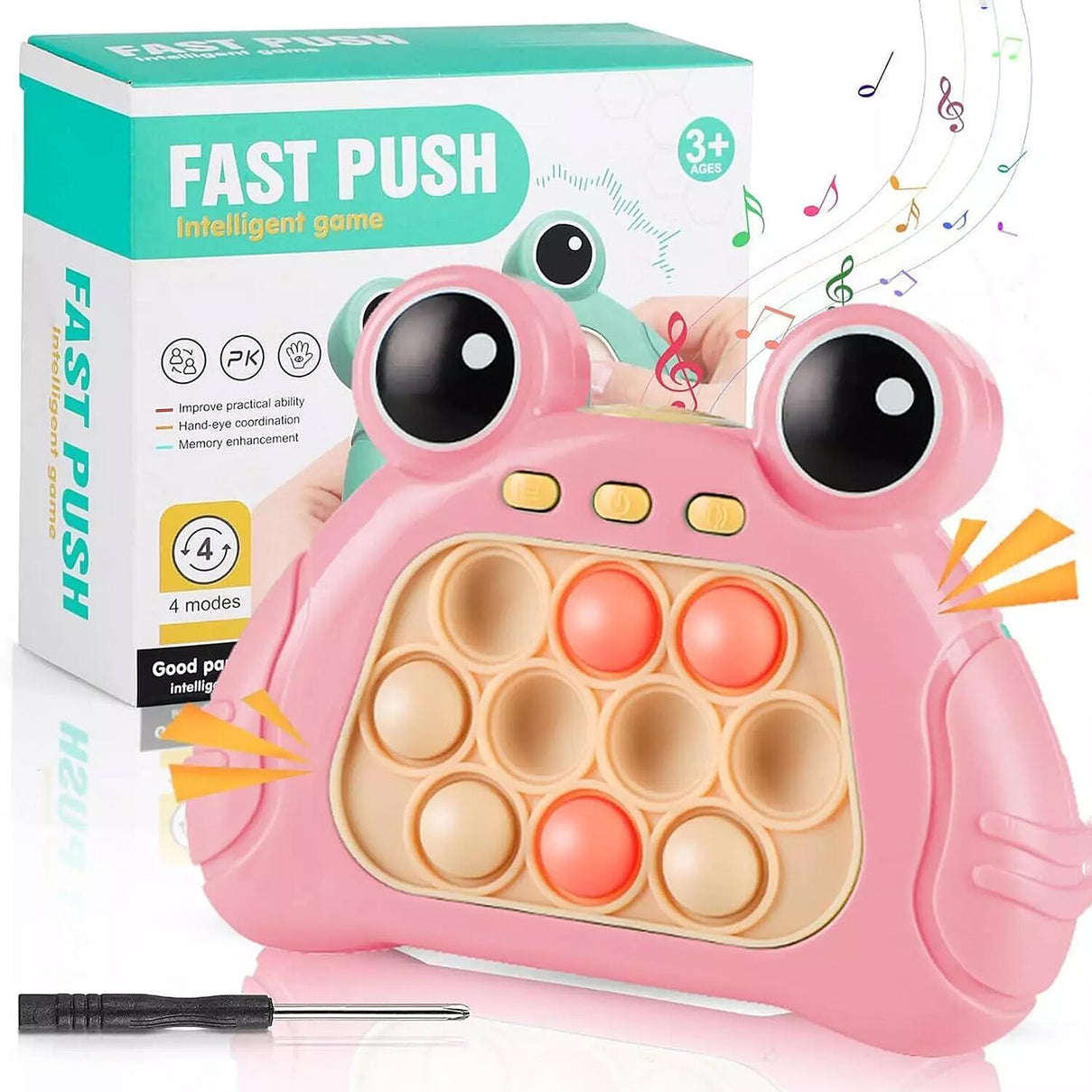 Pink Frog Memory Enhancement Push Game Console 7998591 0