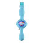 Kids' Elastic Bubble Smoke Bomb Toy Wand - Rechargeable Battery (1x Included)  70ml Solution, Measuring Cup, 2x Fabric Gloves, Dissolving Mist, Hanging Rope - Blue