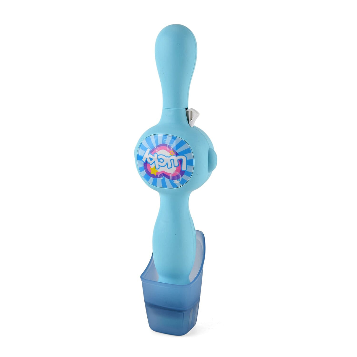 Elastic Bubble Smoke Bomb Toy Wand - Rechargeable Battery (1x Included)  70ml Solution, Measuring Cup, 2x Fabric Gloves, Dissolving Mist, Hanging Rope - Blue 8422002 6