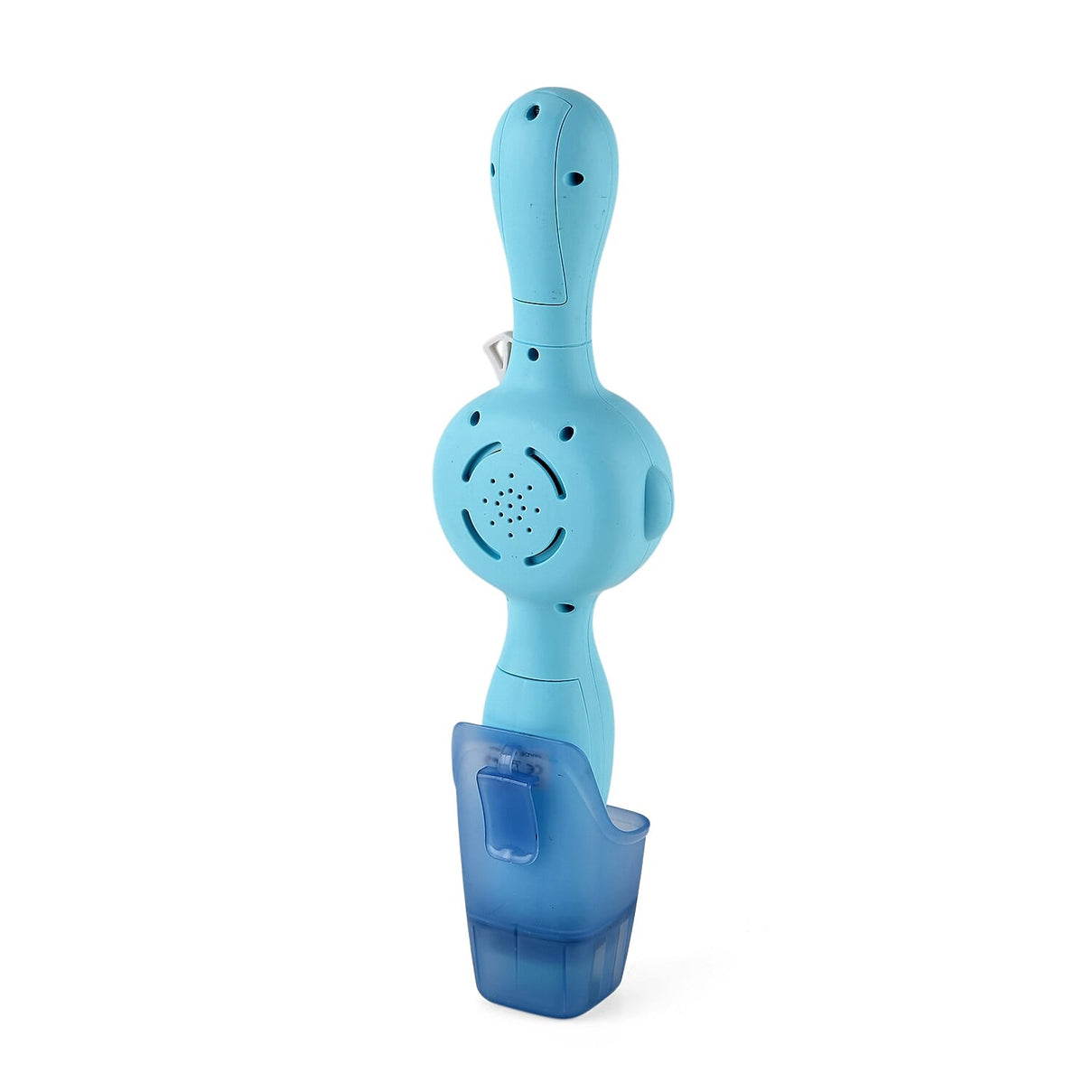 Elastic Bubble Smoke Bomb Toy Wand - Rechargeable Battery (1x Included)  70ml Solution, Measuring Cup, 2x Fabric Gloves, Dissolving Mist, Hanging Rope - Blue 8422002 7