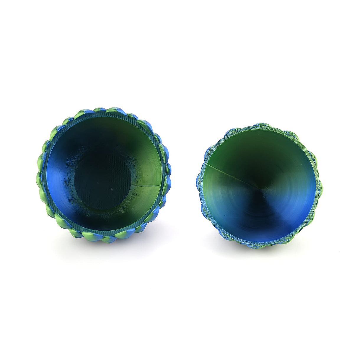 3D Printed Dragon Egg with Hidden Dragon (16x10.2cm) - Green - Blue 8157139 6
