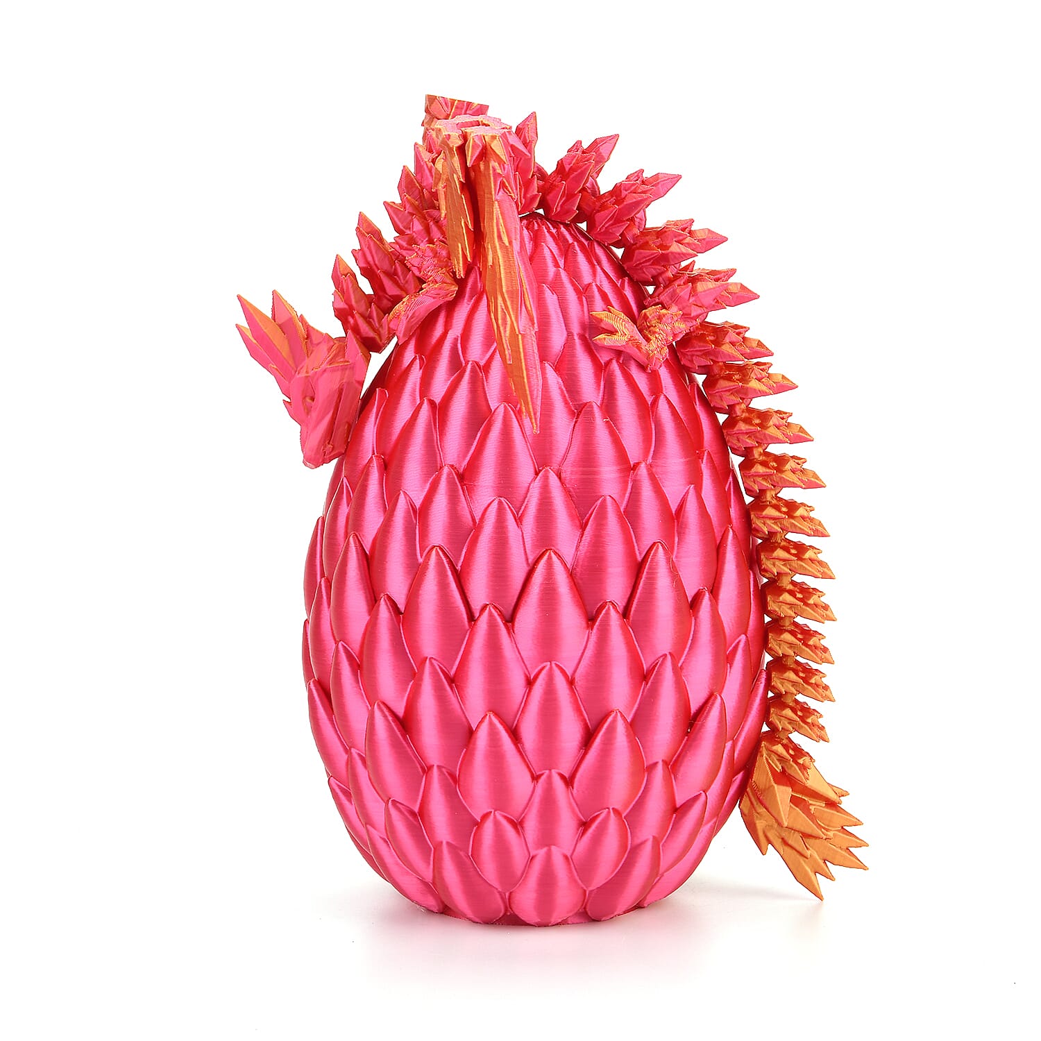 3D Printed Dragon Egg with Hidden Dragon (16x10.2cm) - Green - Blue 8157139 12