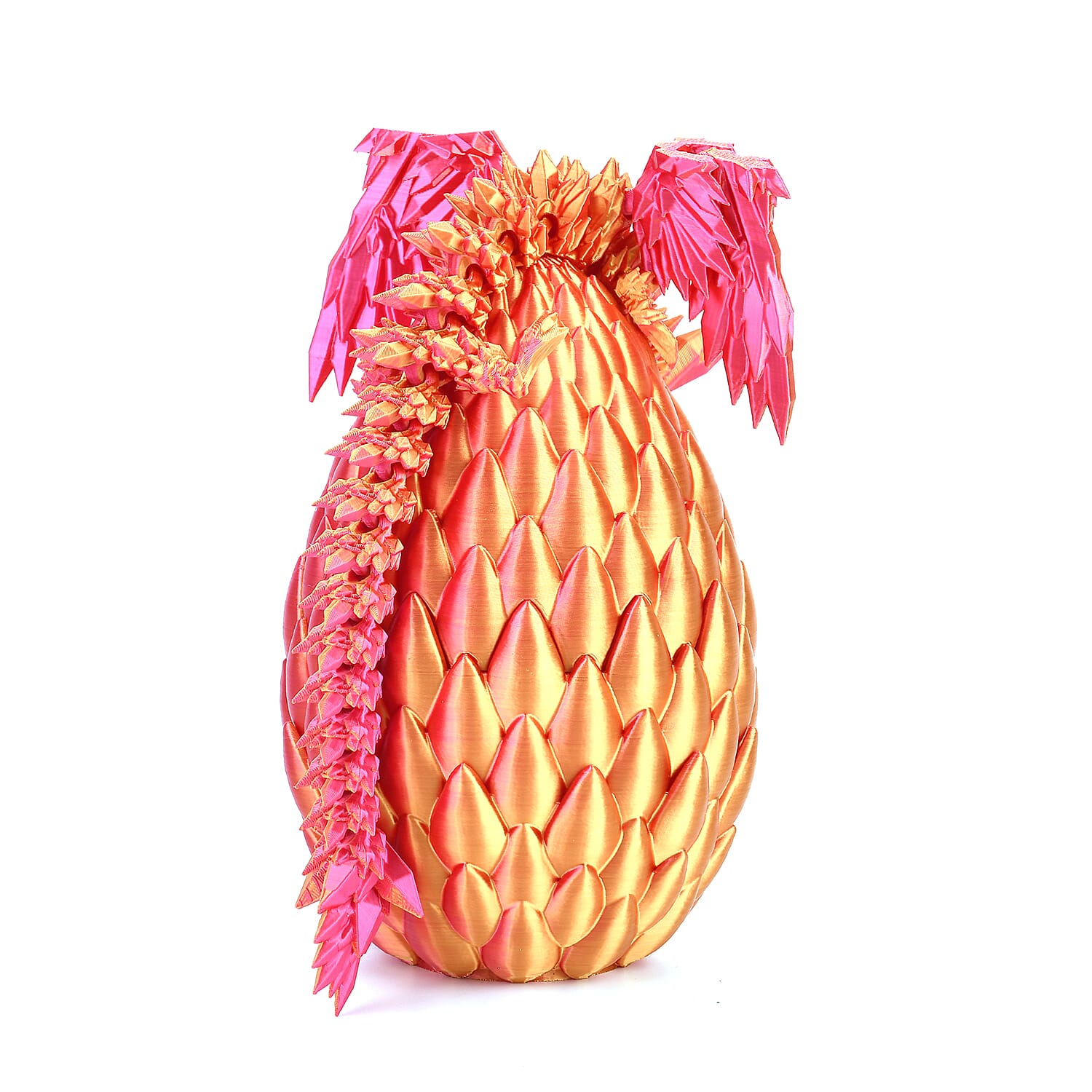 3D Printed Dragon Egg with Hidden Dragon (16x10.2cm) - Green - Blue 8157139 13
