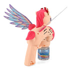 Unicorn Bubble Blaster Powered By 4xAA Battery (Not Incl.)  and 90mL Bubble Fluid - Pink & Peach