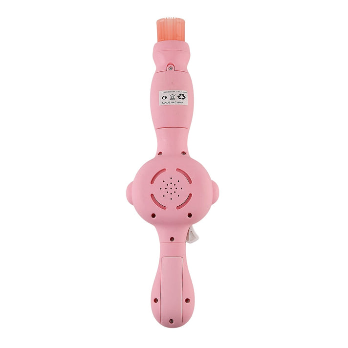 Elastic Bubble Smoke Bomb Toy Wand - Rechargeable Battery (1x Included)  70ml Solution, Measuring Cup, 2x Fabric Gloves, Dissolving Mist, Hanging Rope - Pink 8422003 2