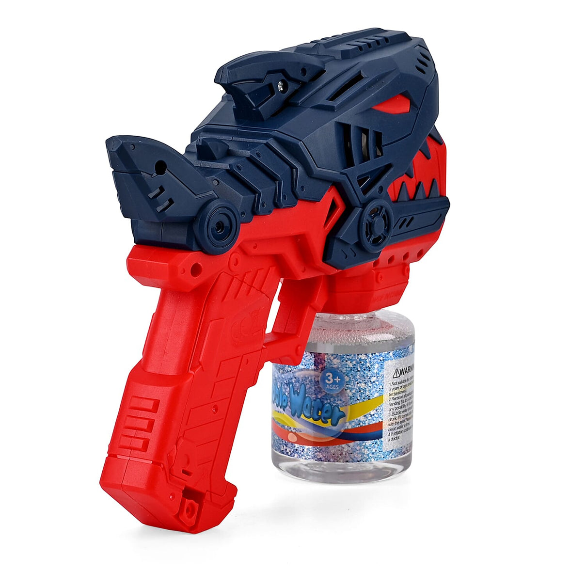 Mini Robotic Shark With 90mL Bubble Liquid Powered By 4xAA Battery (Not Incl.) - Red &amp; Navy Blue 8429017 6