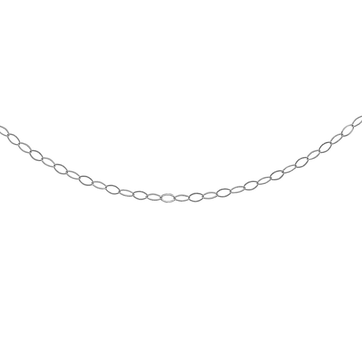Trace Chain 18 Inch in 9K White Gold 7590720 0
