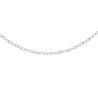 9K White Gold  Chain (Size - 18),  Gold Wt. 0.35 Gms