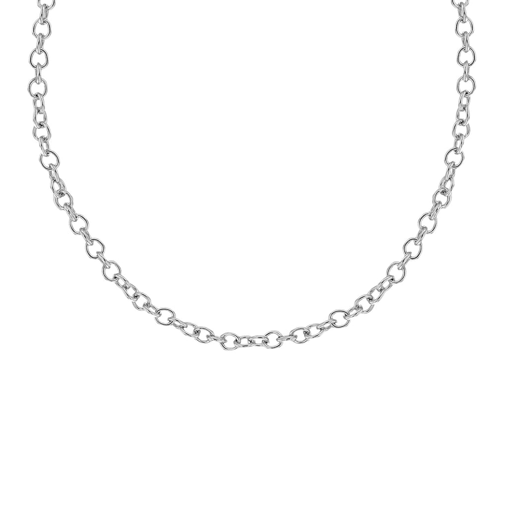 9K White Gold  Chain (Size - 18),  Gold Wt. 2 Gms