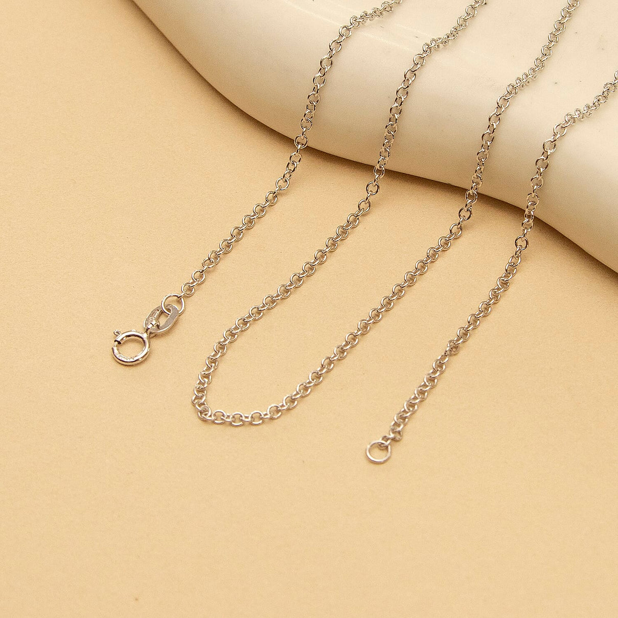 Trace Chain 18 Inch in 9K White Gold 7592826 1