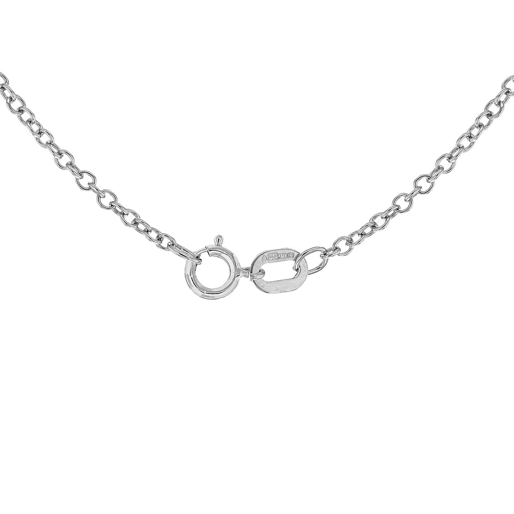 9K White Gold  Chain (Size - 18),  Gold Wt. 2 Gms