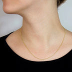 9K Yellow Gold  Chain (Size - 18),  Gold Wt. 1.9 Gms