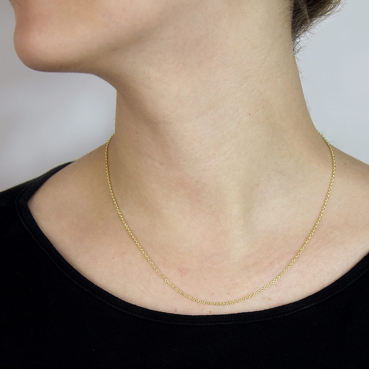 Trace Chain 18 Inch in 9K Yellow Gold 7577727 1