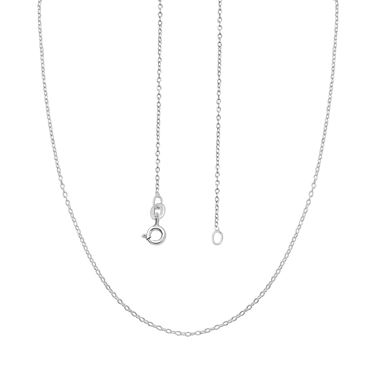 Trace Chain (Size - 16) in Sterling Silver With Spring Ring Clasp 7019541 4