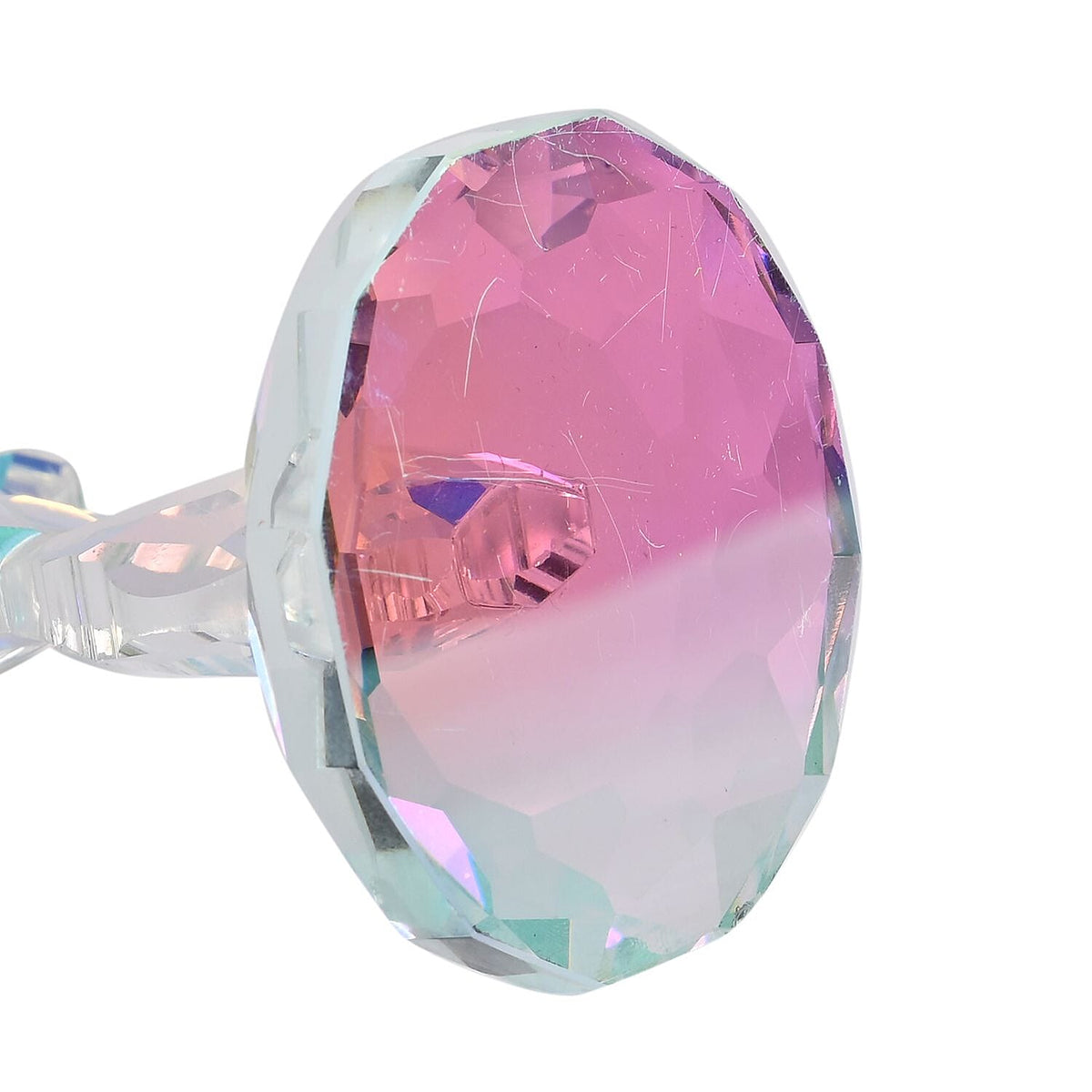 Transparent Decorative Crystal Standing Traditional Cross Figurine- AB 7622136 5