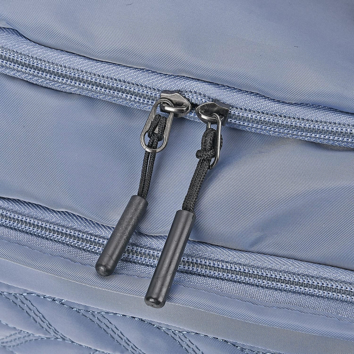 Travel Duffle Bag with Quilted Leaves Pattern - Blue 7692204 5