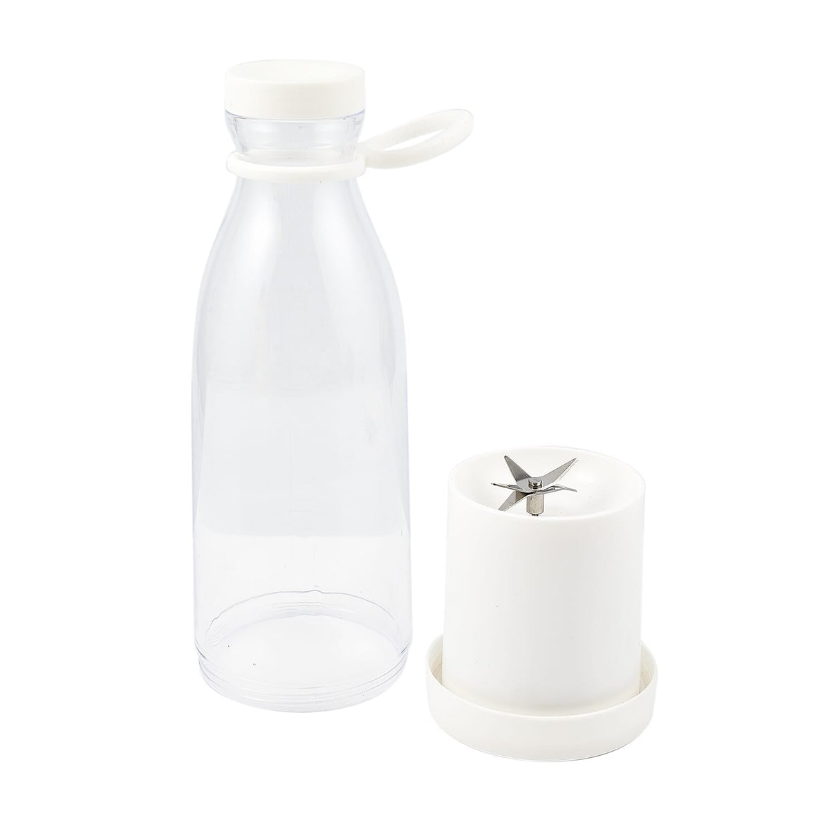 Travel Friendly Mini Rechargeable Juicer for Shakes and Smoothies 420ml - White 7607393 1