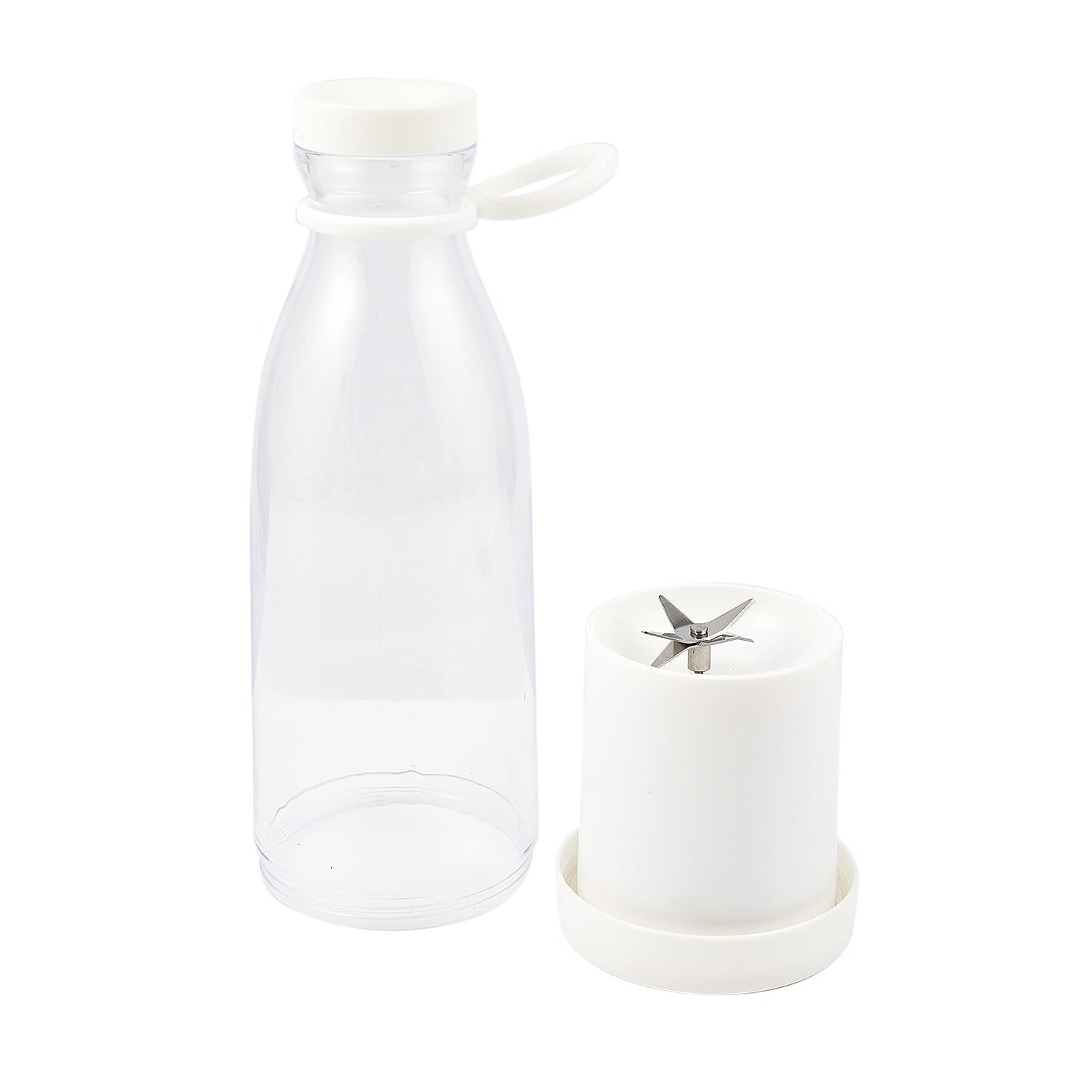 Travel Friendly Mini Rechargeable Juicer for Shakes and Smoothies 420ml - White 7607393 1