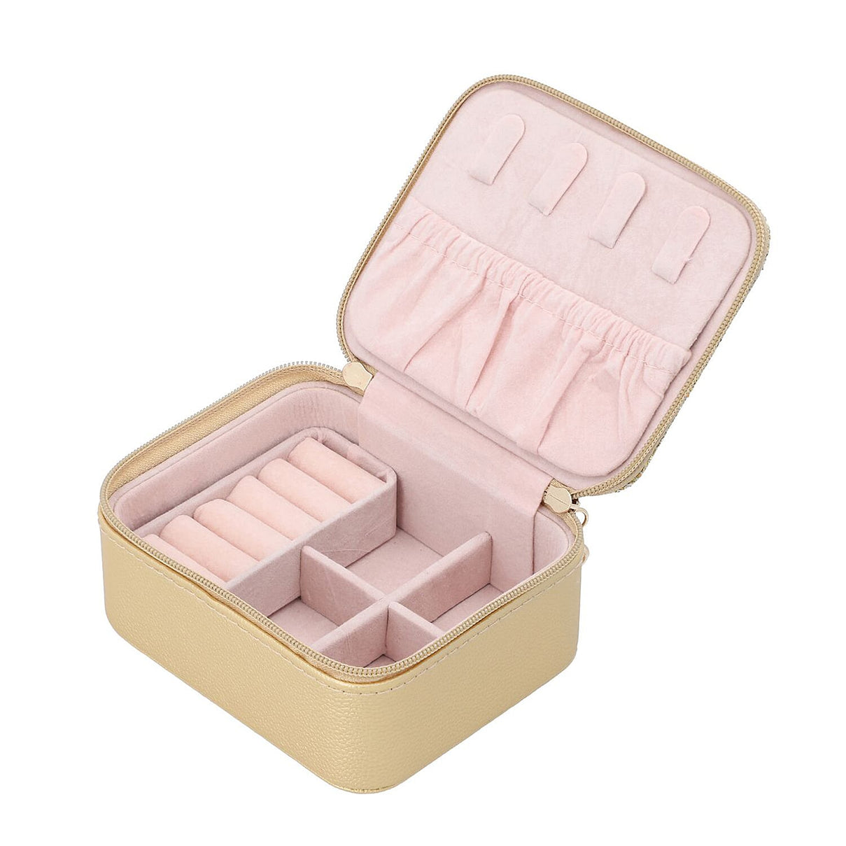 Travel Jewellery Organiser with Removable Compartments - Gold 6907577 0