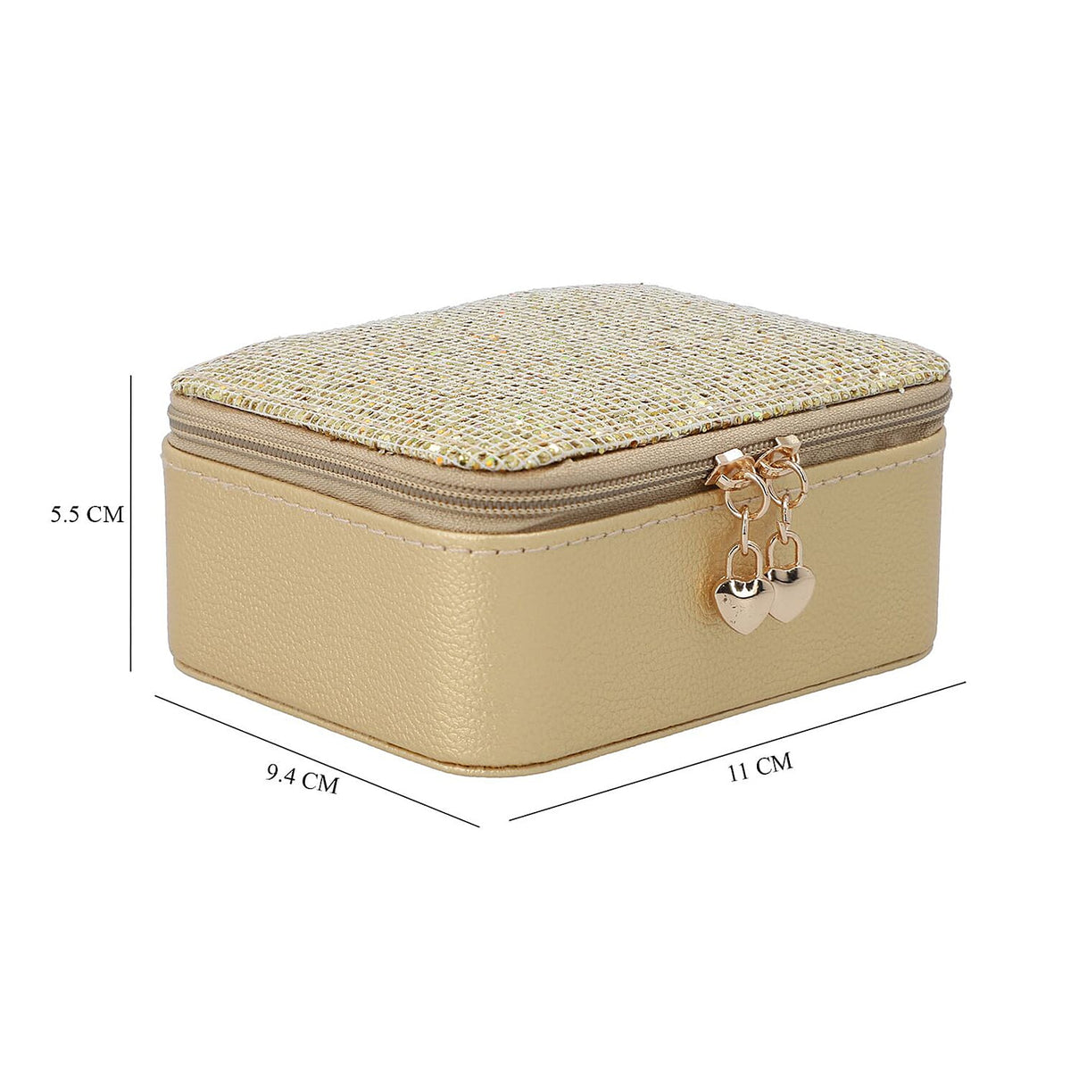 Travel Jewellery Organiser with Removable Compartments - Gold 6907577 5