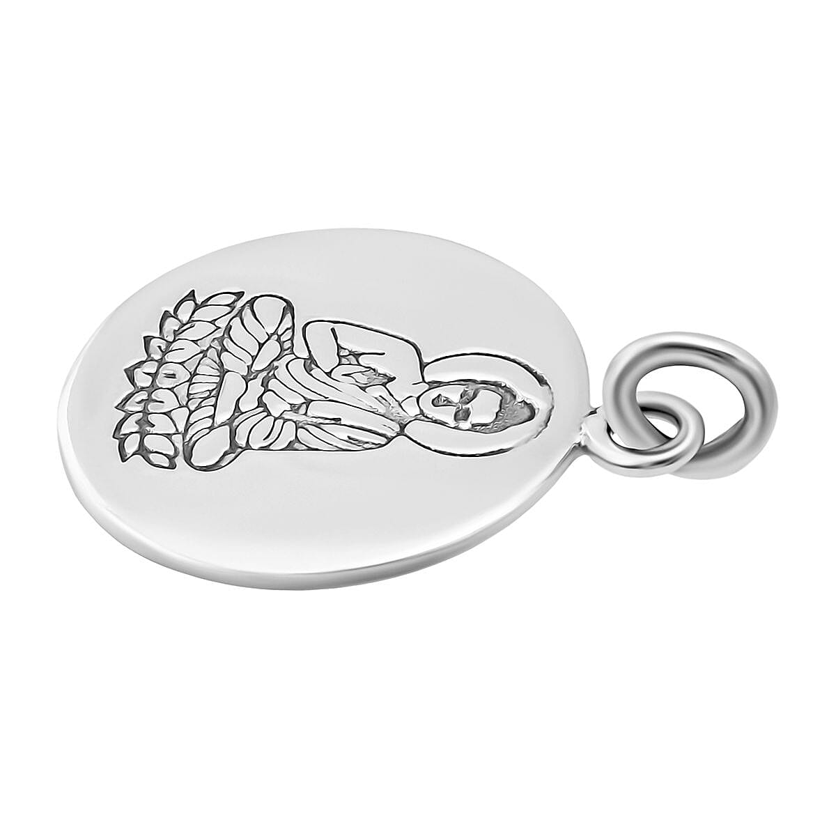 Treasure of Siam Sterling Silver Buddha Pendant 8296220 3